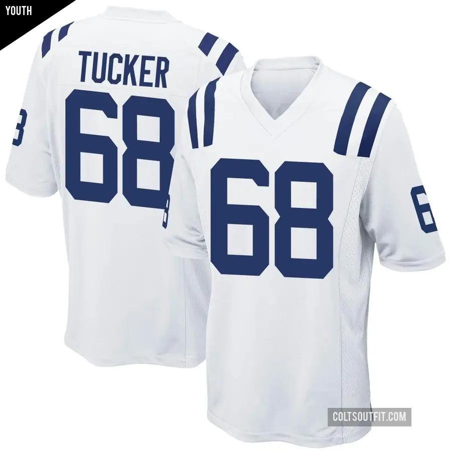 Youth Indianapolis Colts ＃68 Dalton Tucker White Game Jersey