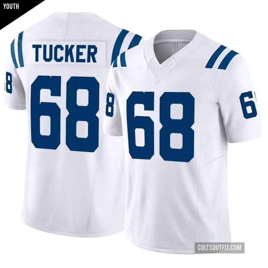 Youth Indianapolis Colts ＃68 Dalton Tucker White Limited Vapor F.U.S.E. Jersey