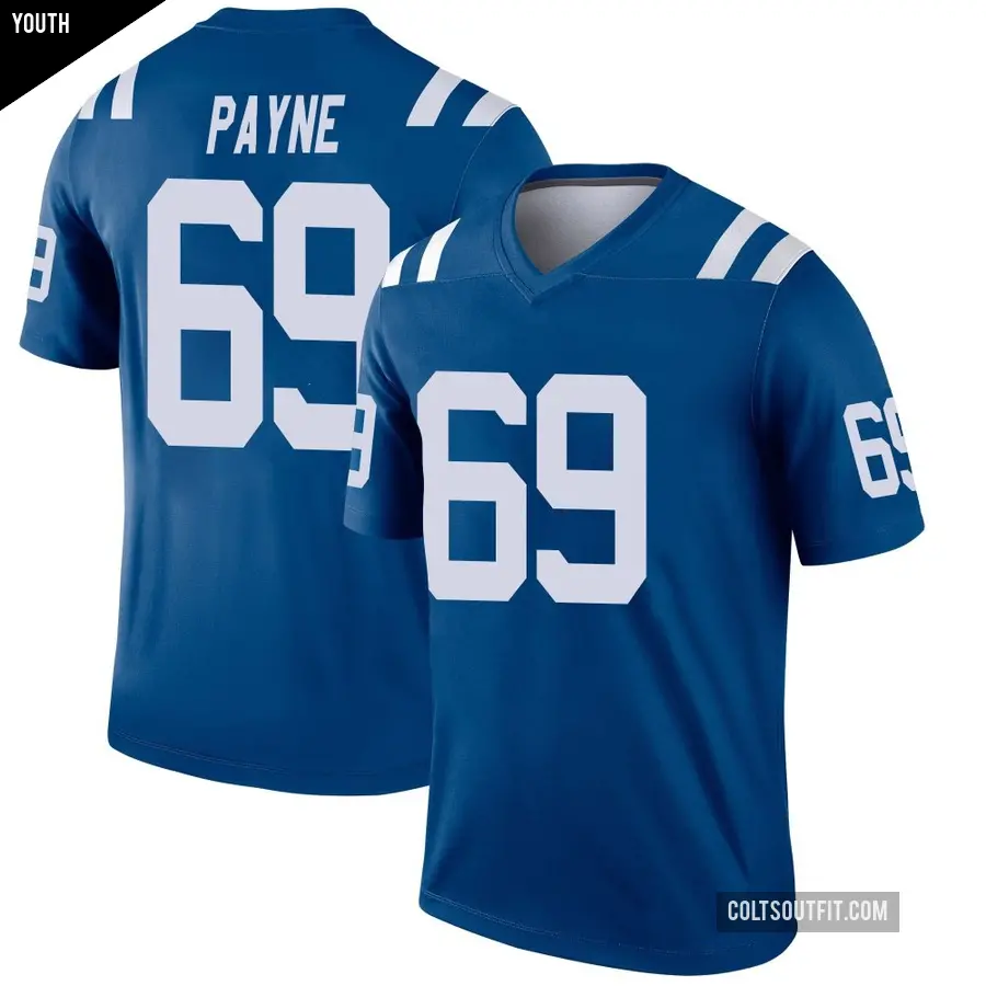 Youth Indianapolis Colts ＃69 Pheldarius Payne Royal Legend Jersey