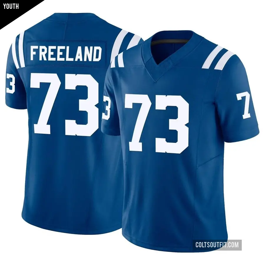 Youth Indianapolis Colts ＃73 Blake Freeland Royal Limited Vapor F.U.S.E. Jersey