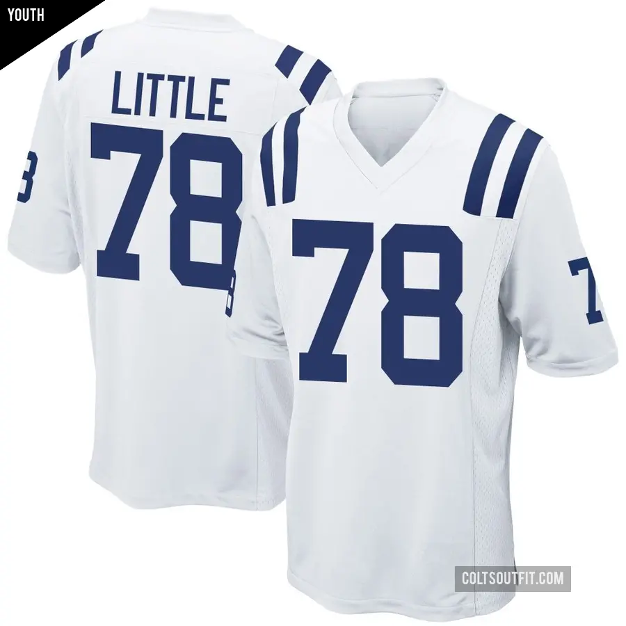 Youth Indianapolis Colts ＃78 Desmond Little White Game Jersey