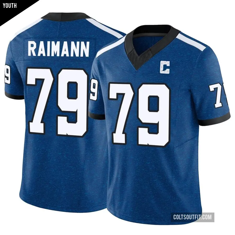Youth Indianapolis Colts ＃79 Bernhard Raimann Royal Limited Indiana Nights Alternate Vapor F.U.S.E. Jersey