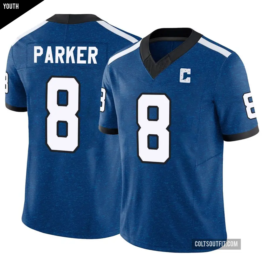 Youth Indianapolis Colts ＃8 Landon Parker Royal Limited Indiana Nights Alternate Vapor F.U.S.E. Jersey