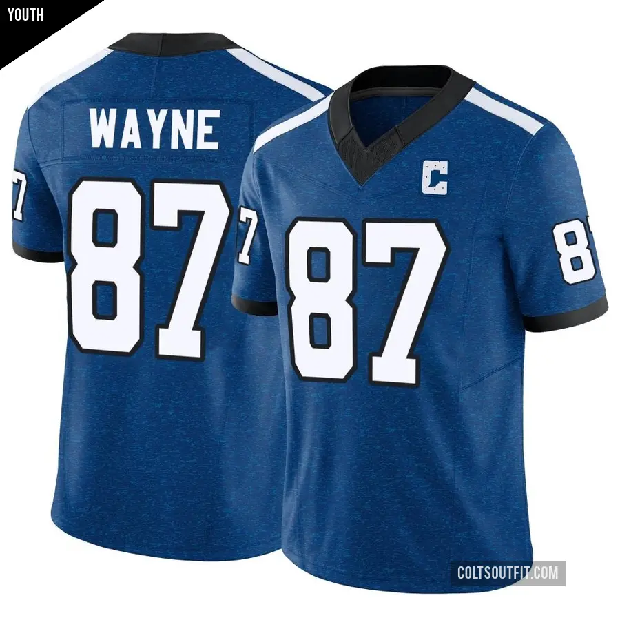 Youth Indianapolis Colts ＃87 Reggie Wayne Royal Limited Indiana Nights Alternate Vapor F.U.S.E. Jersey