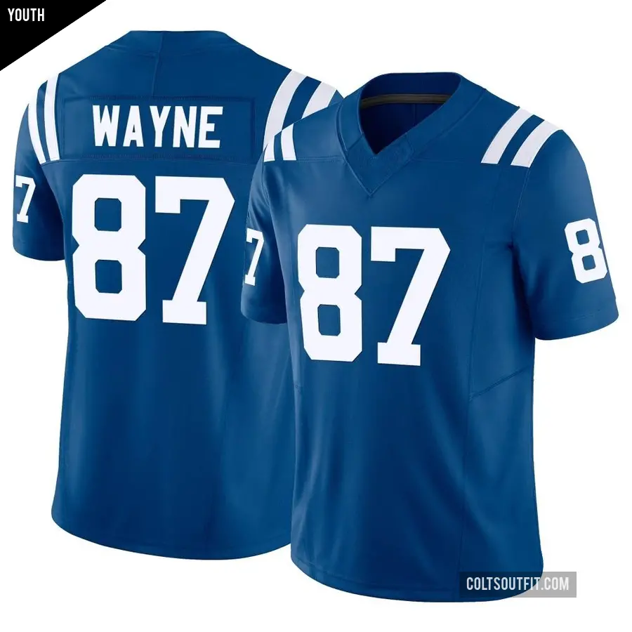 Youth Indianapolis Colts ＃87 Reggie Wayne Royal Limited Vapor F.U.S.E. Jersey