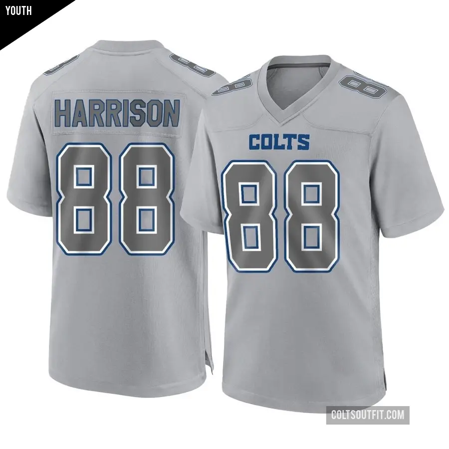 Youth Indianapolis Colts ＃88 Marvin Harrison Gray Game Atmosphere Fashion Jersey