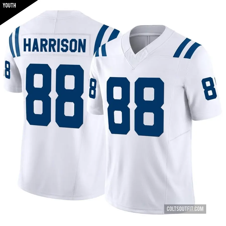 Youth Indianapolis Colts ＃88 Marvin Harrison White Limited Vapor F.U.S.E. Jersey