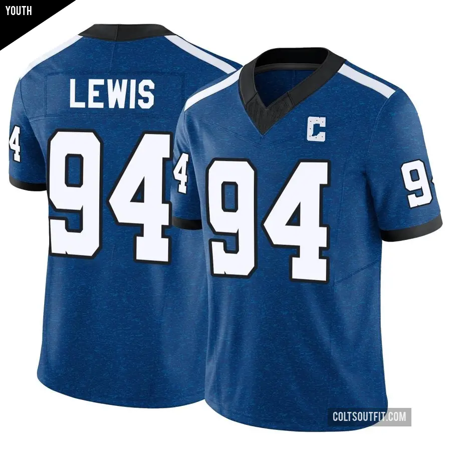 Youth Indianapolis Colts ＃94 Tyquan Lewis Royal Limited Indiana Nights Alternate Vapor F.U.S.E. Jersey