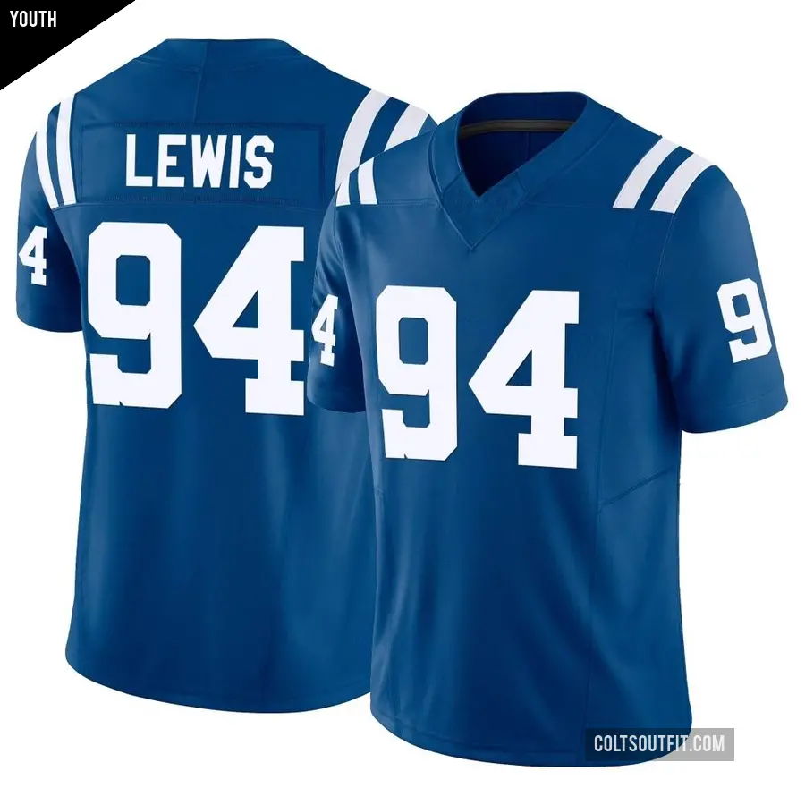 Youth Indianapolis Colts ＃94 Tyquan Lewis Royal Limited Vapor F.U.S.E. Jersey